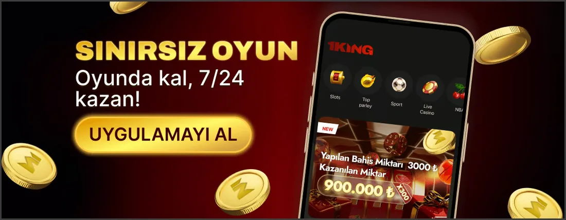1 King mobil uygulama: 7/24 kesintisiz oyun – Türkiye sürümü